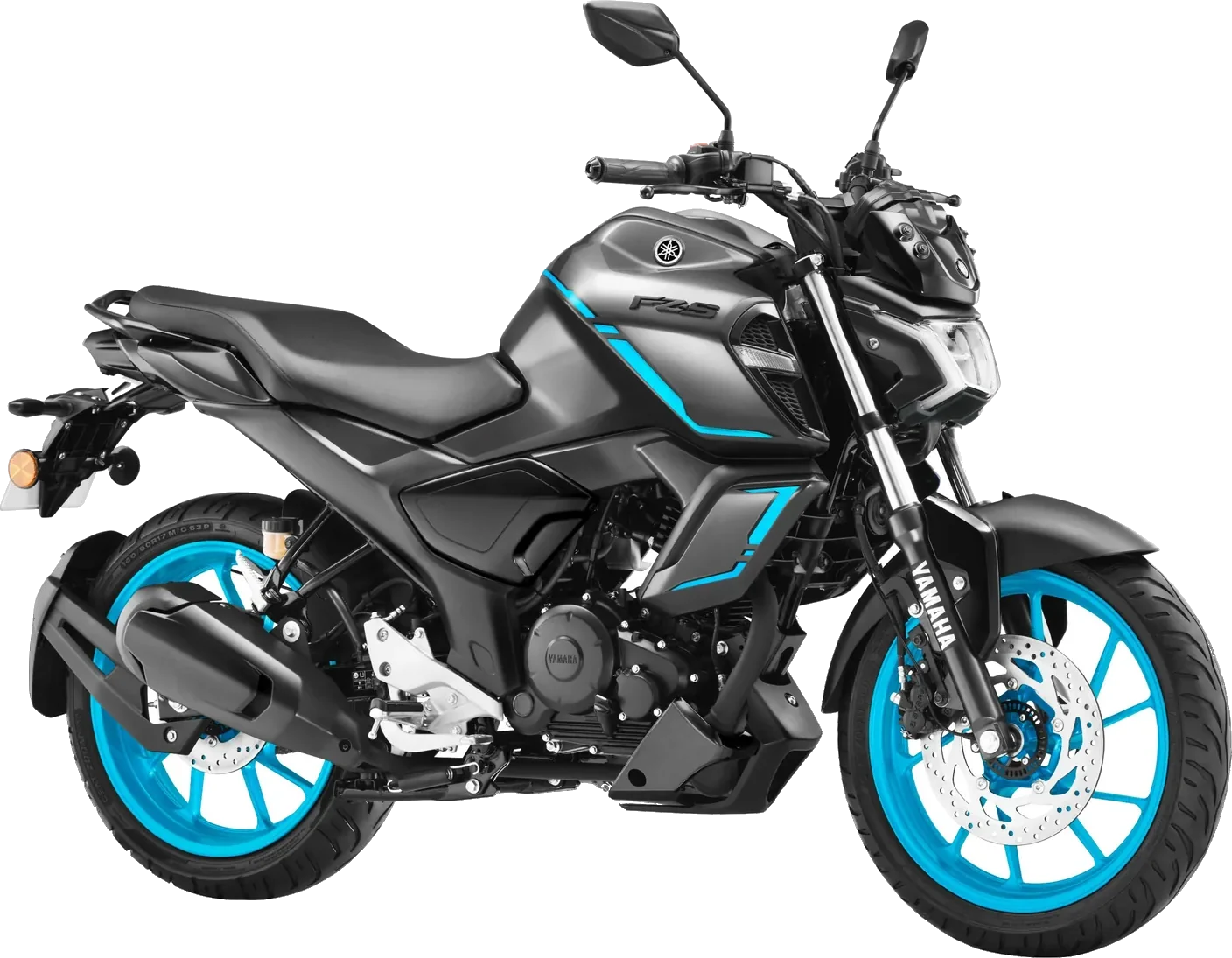 FZ-S Fi Hybrid in Cyan Metallic Grey